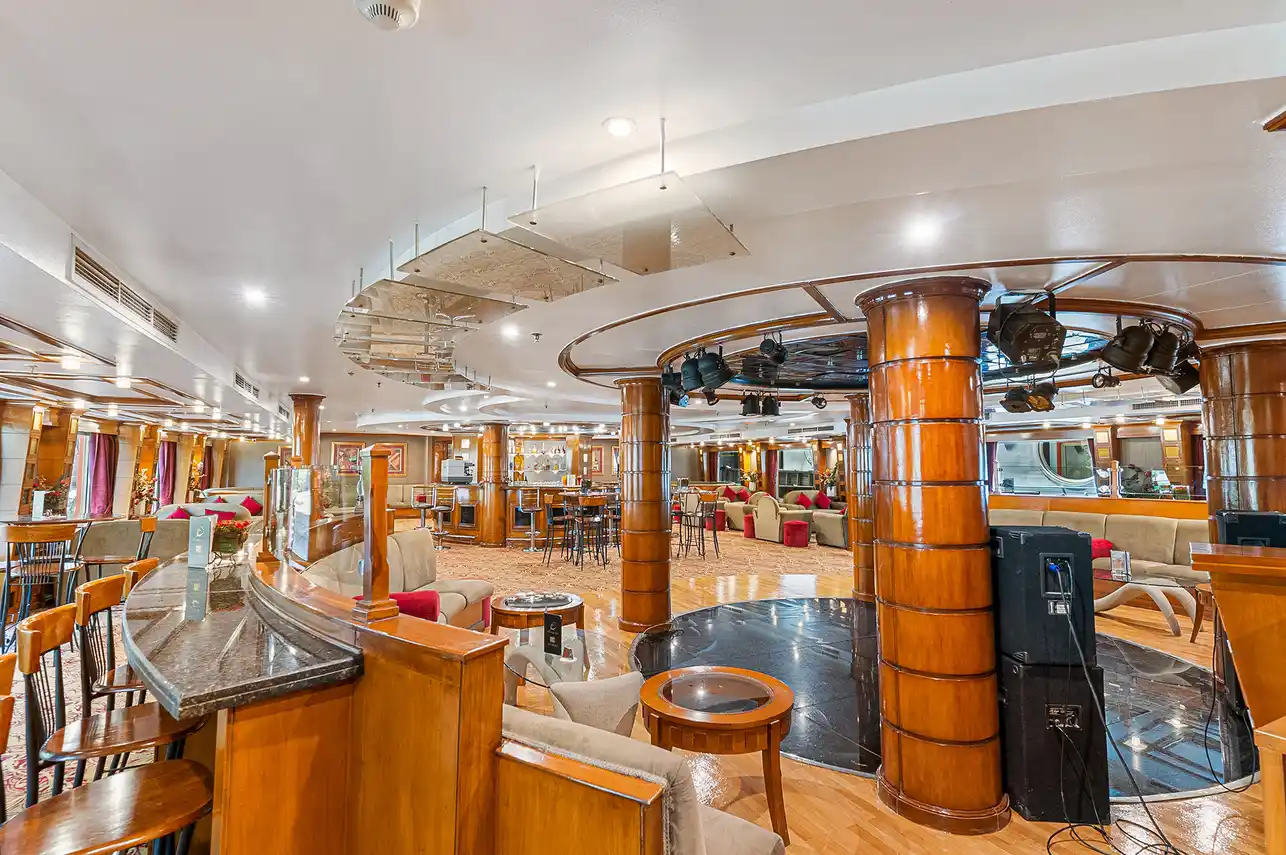 Lounge aboard the MS Mojito Nile Cruise Nile cruise